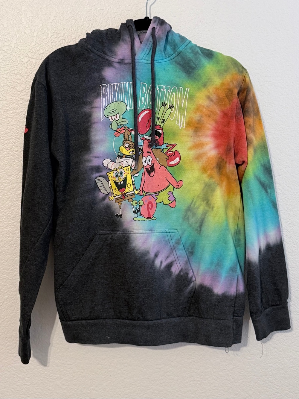 Nickelodeon SpongeBob Tie-Dye Hoodie Size XS/S